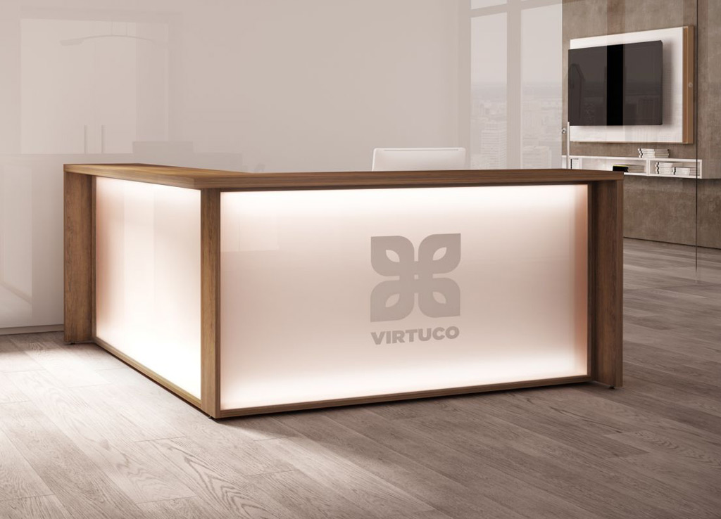 Modern reception desk logiflex mb typ c