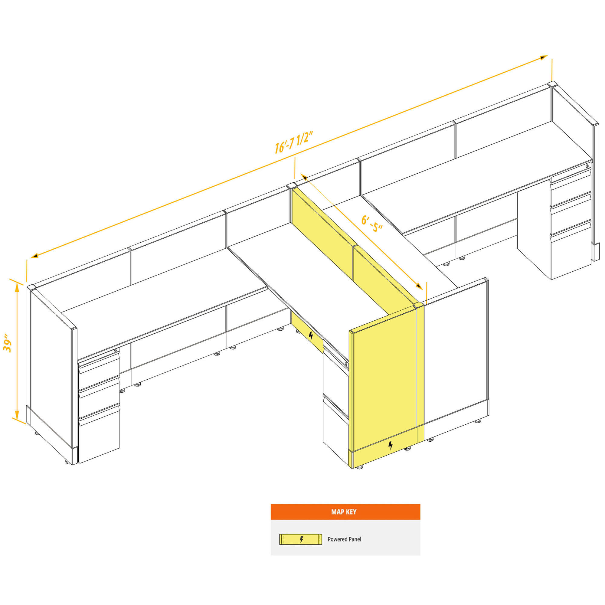 Modular furniture CUB 2a 39 P 68 PSO