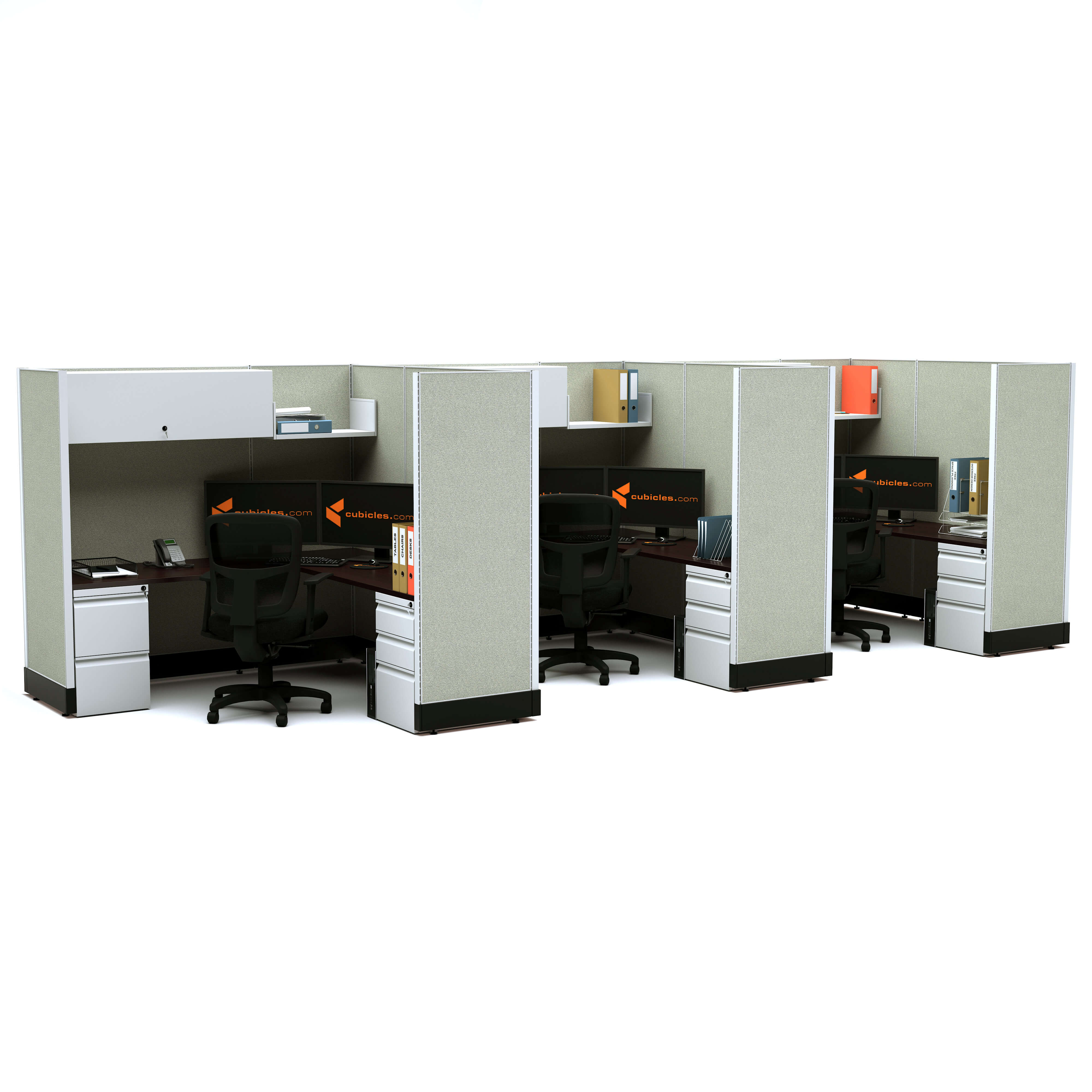 Modular office furniture modular office desk furniture 67 3pack inline powered