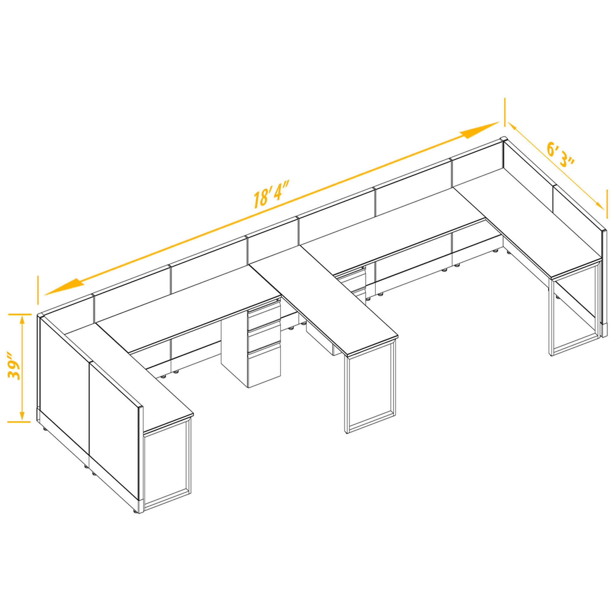 Office workstations CUB 2 39 68 BP PSO