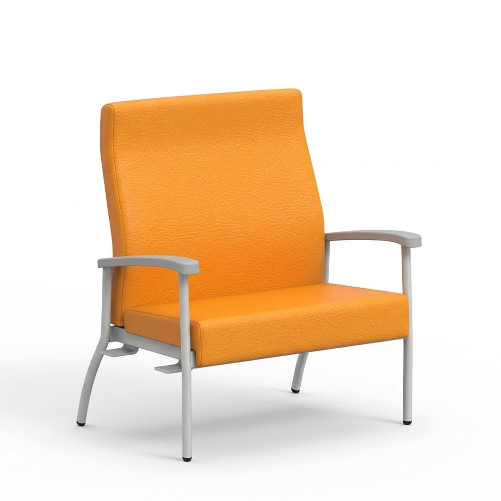 Bariatric medical high back orange 1 Bariatric medical high back orange 1