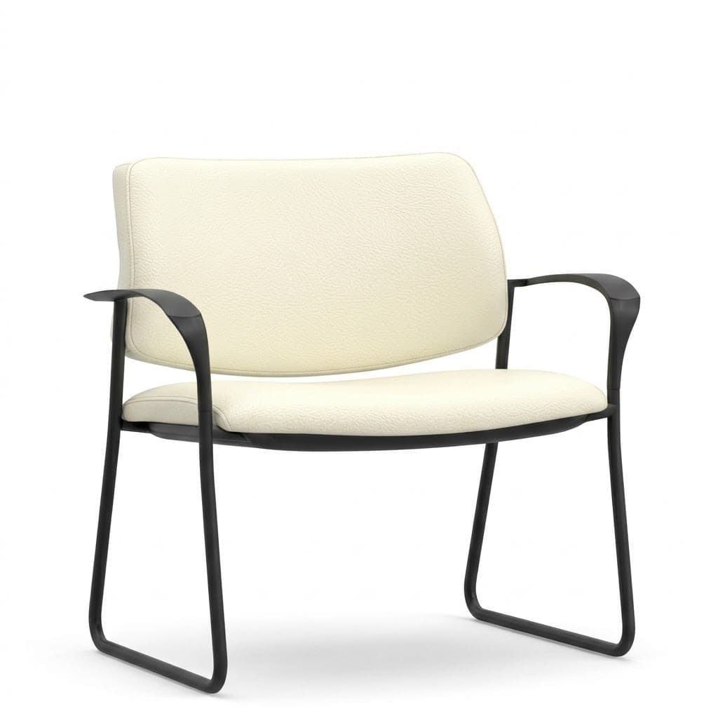 Reception chairs sled base legs white Reception chairs sled base legs white