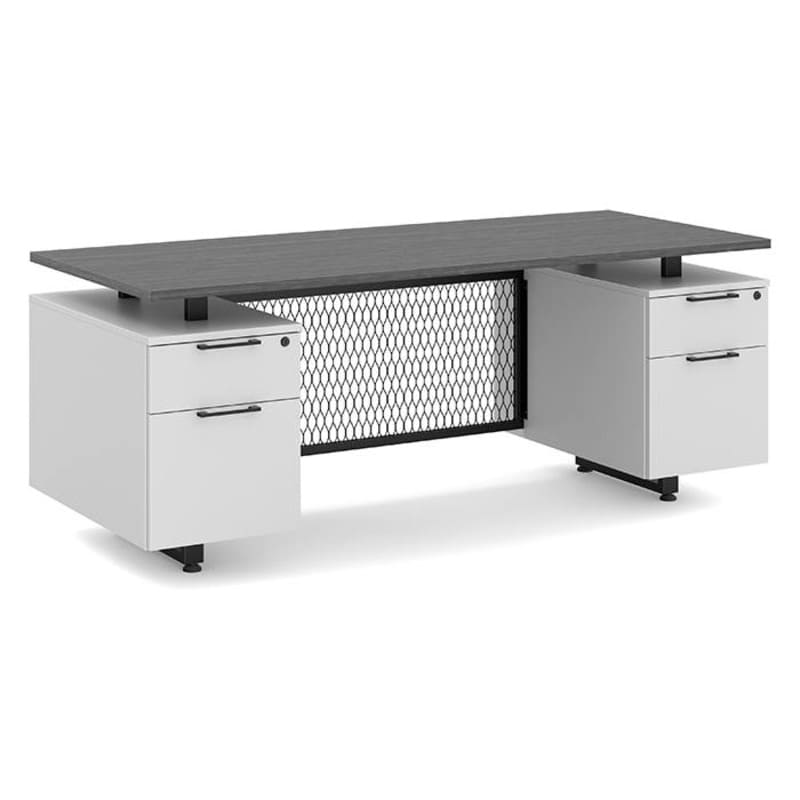 Straight office desk newport gray top Straight office desk newport gray top
