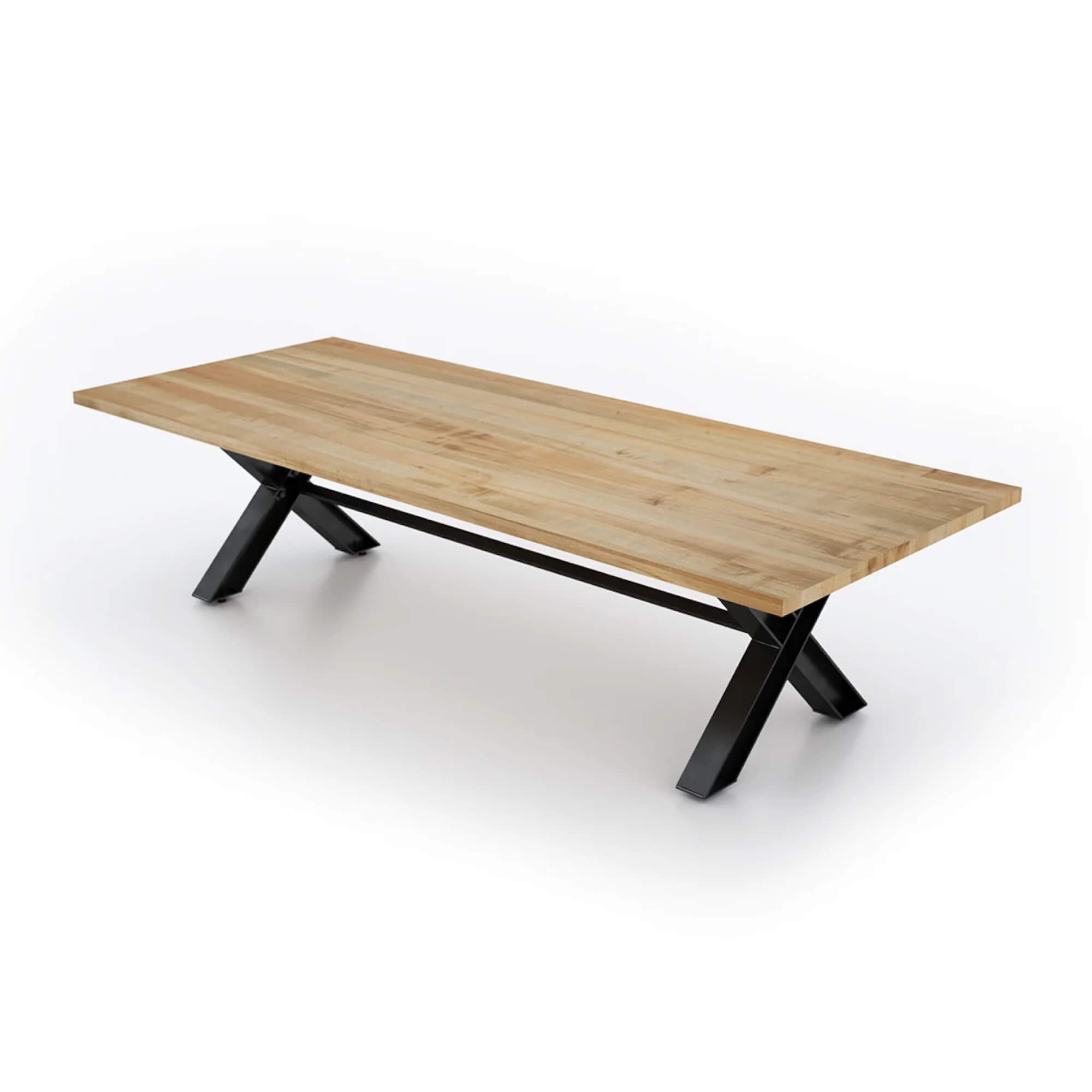 Conference room tables conference room id6 industrial conference table angle view natural 2