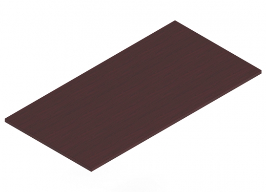Flip top training table laminate 60x30 american mahogany