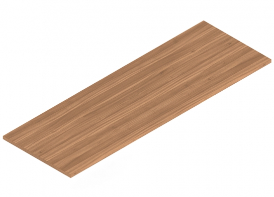 Flip top training table laminate 71x24 autumn walnut