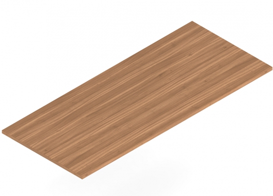 Flip top training table laminate 71x30 autumn walnut