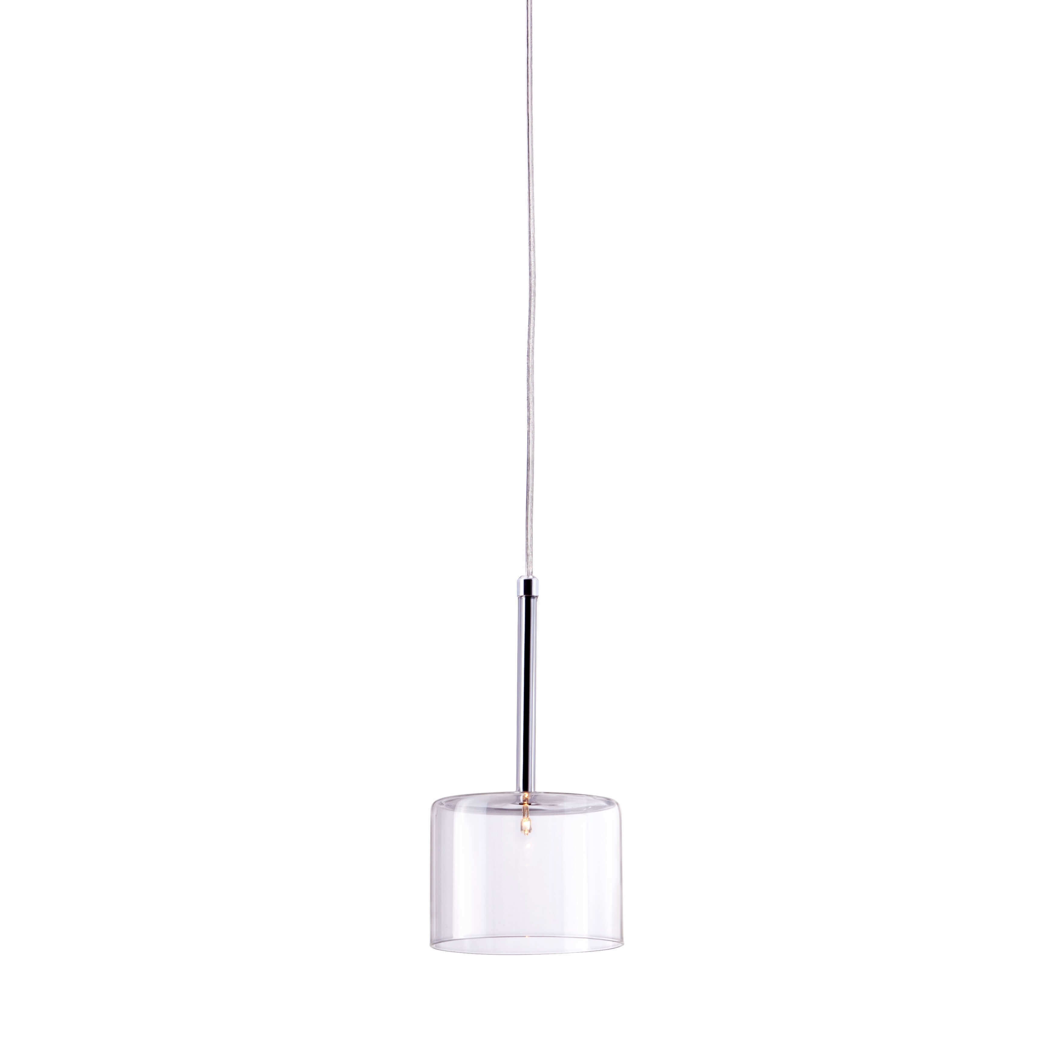 Glass pendant light front view