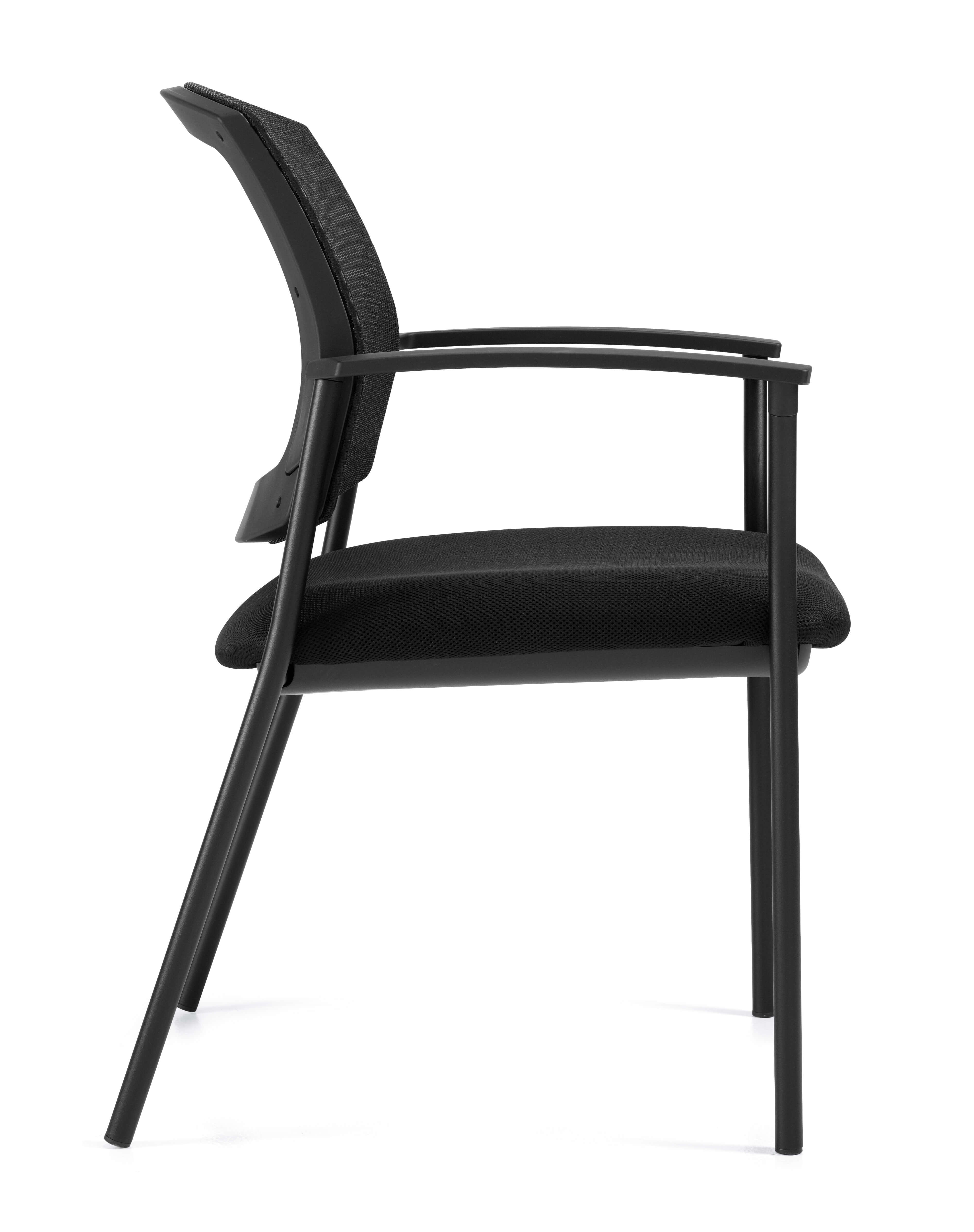 Mesh back guest chair side