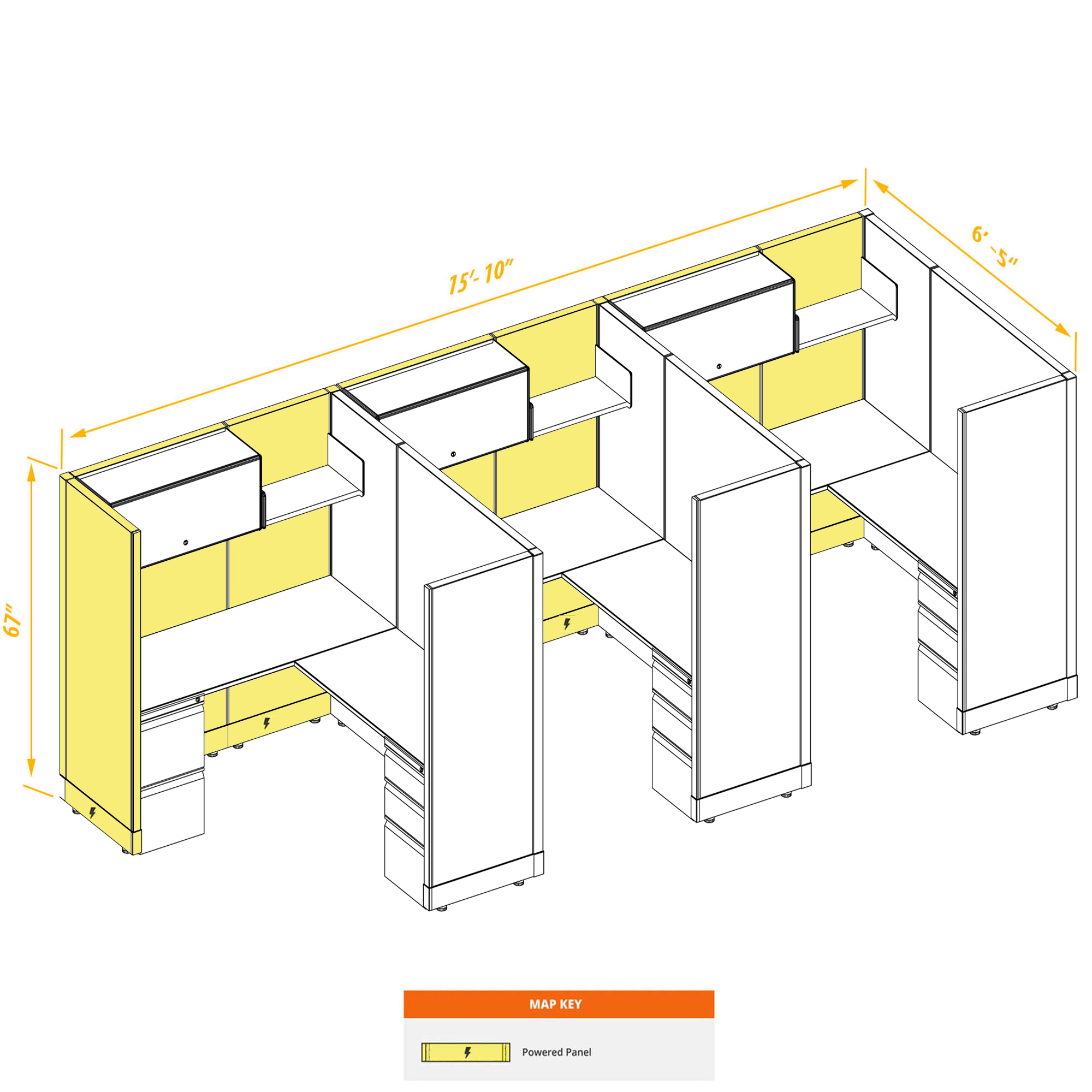 Modular furniture CUB 3 53 67 P 56 PSO 1 2 3 4