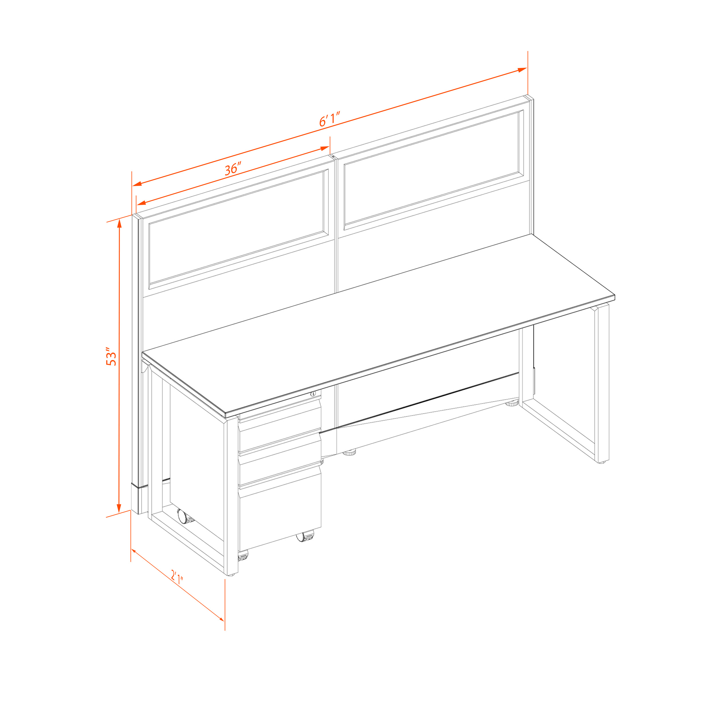 Office benching systems 62s53 1