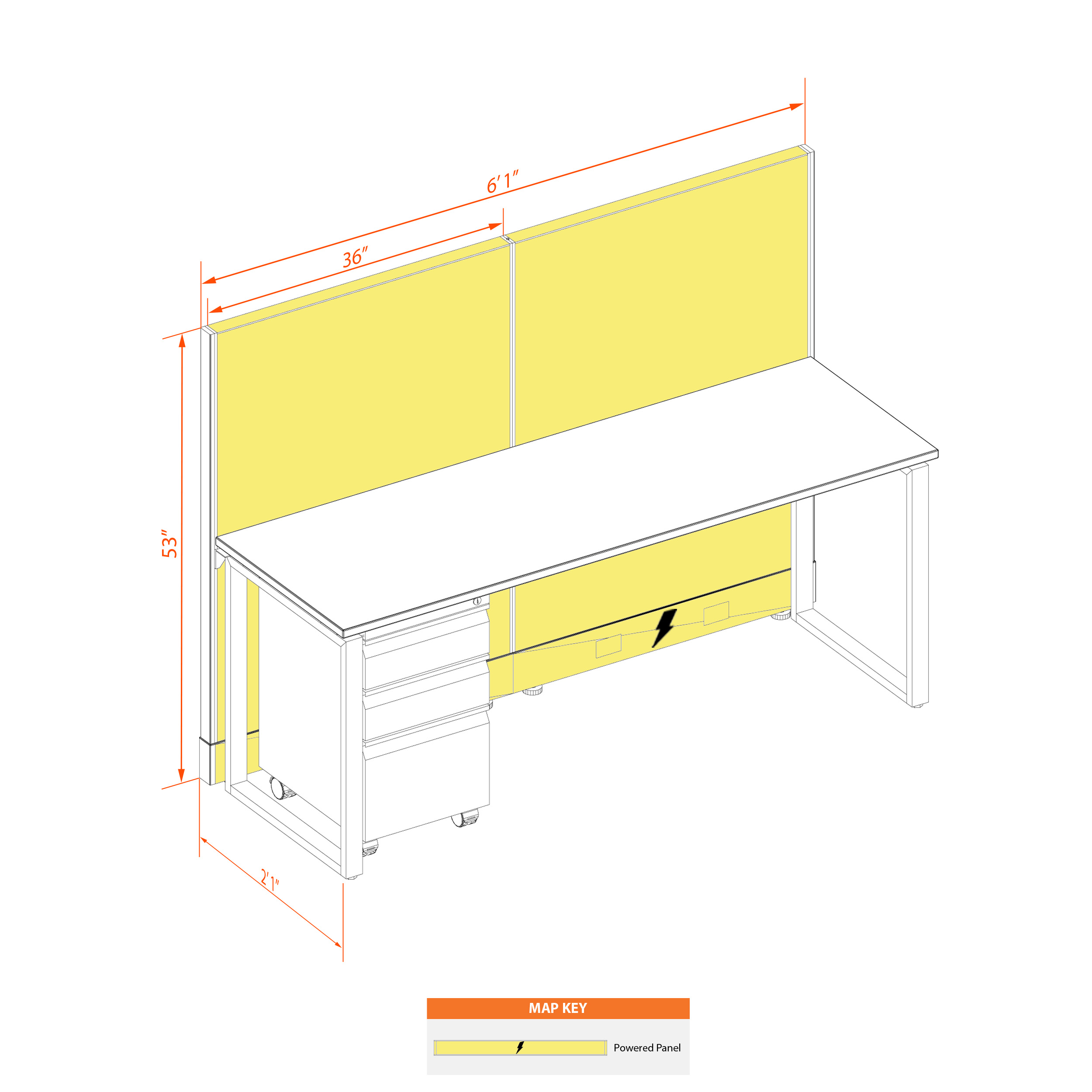 Office benching systems 62s53p