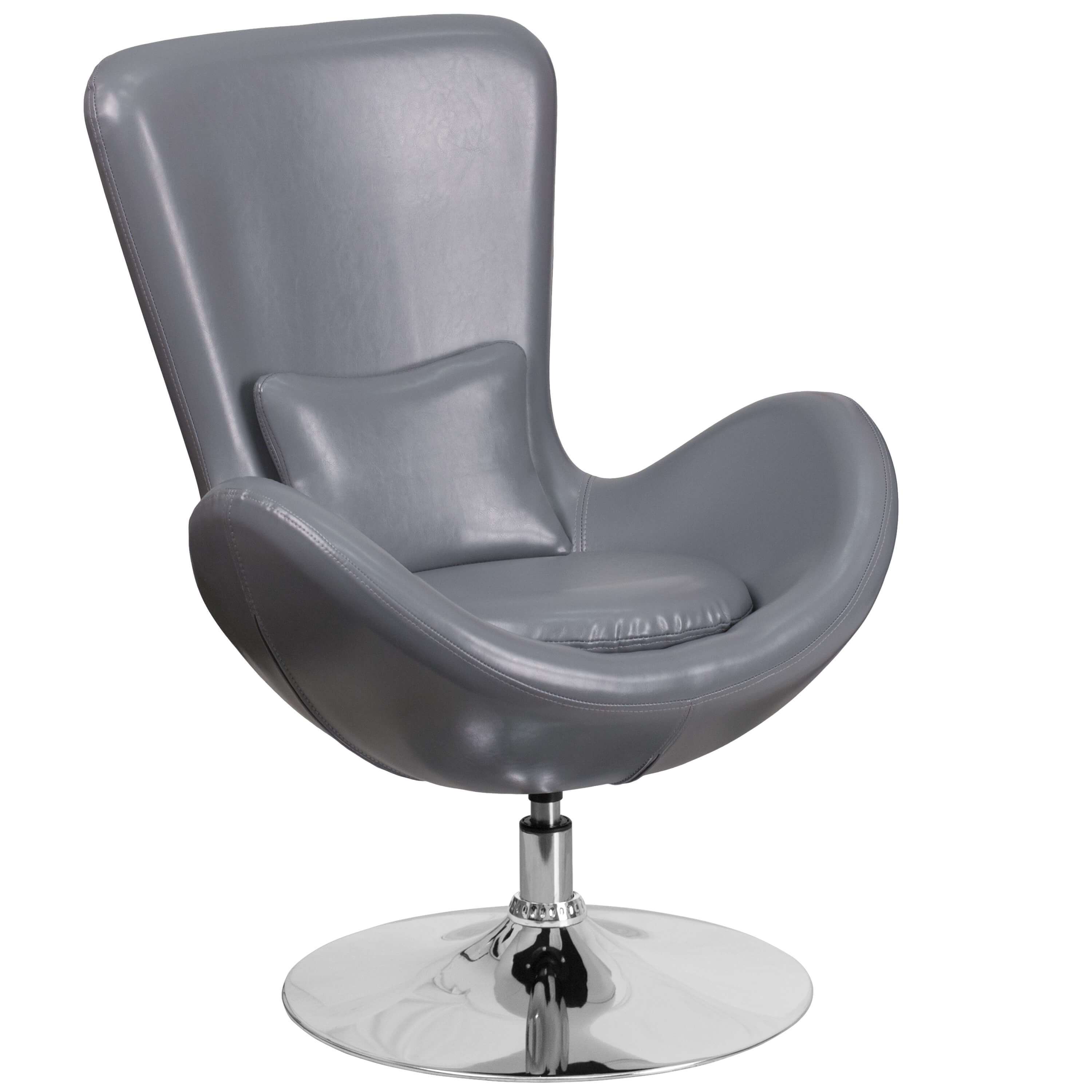 Office lounge chairs CUB CH 162430 GY LEA GG FLA