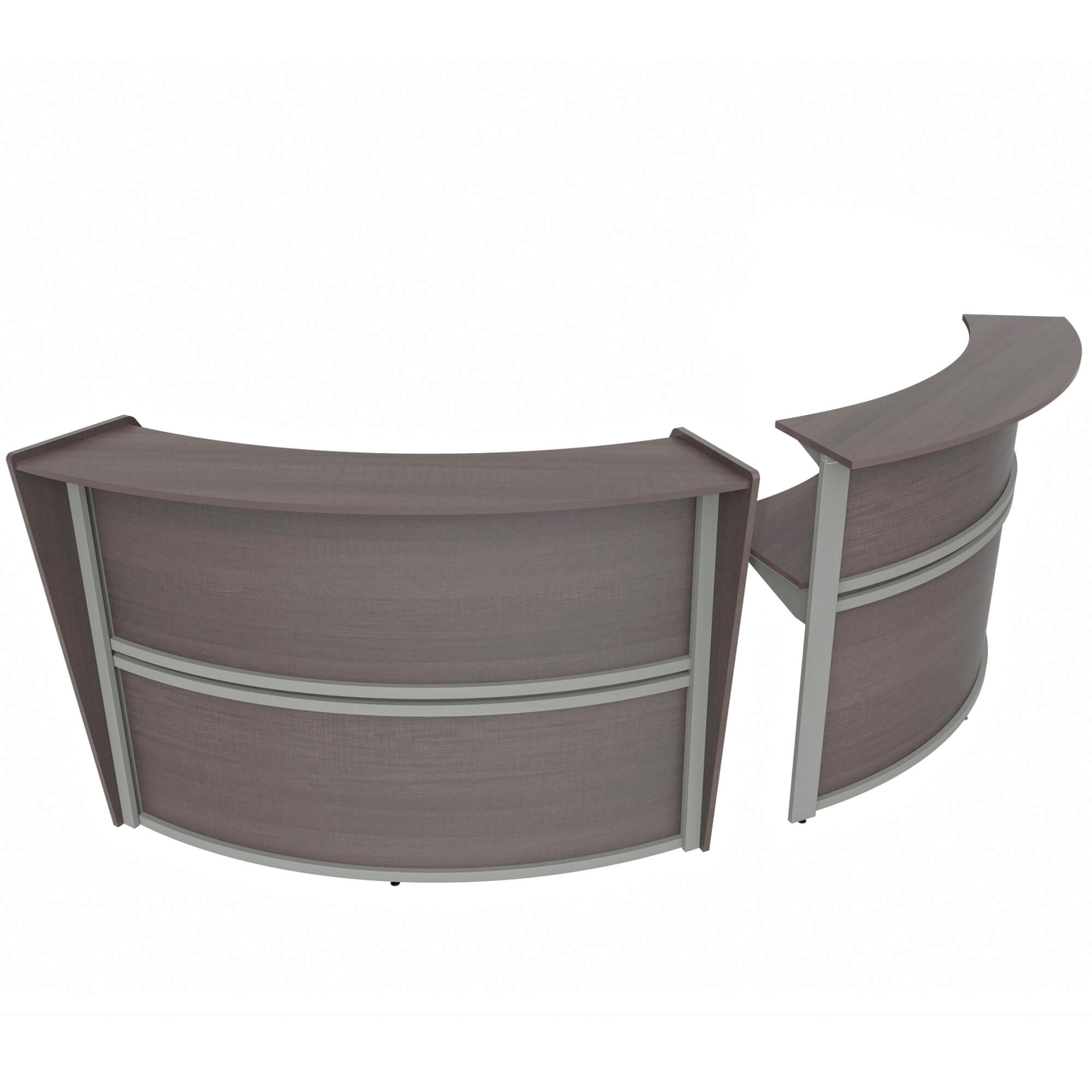 Li1 elegant modern reception desk assembly view