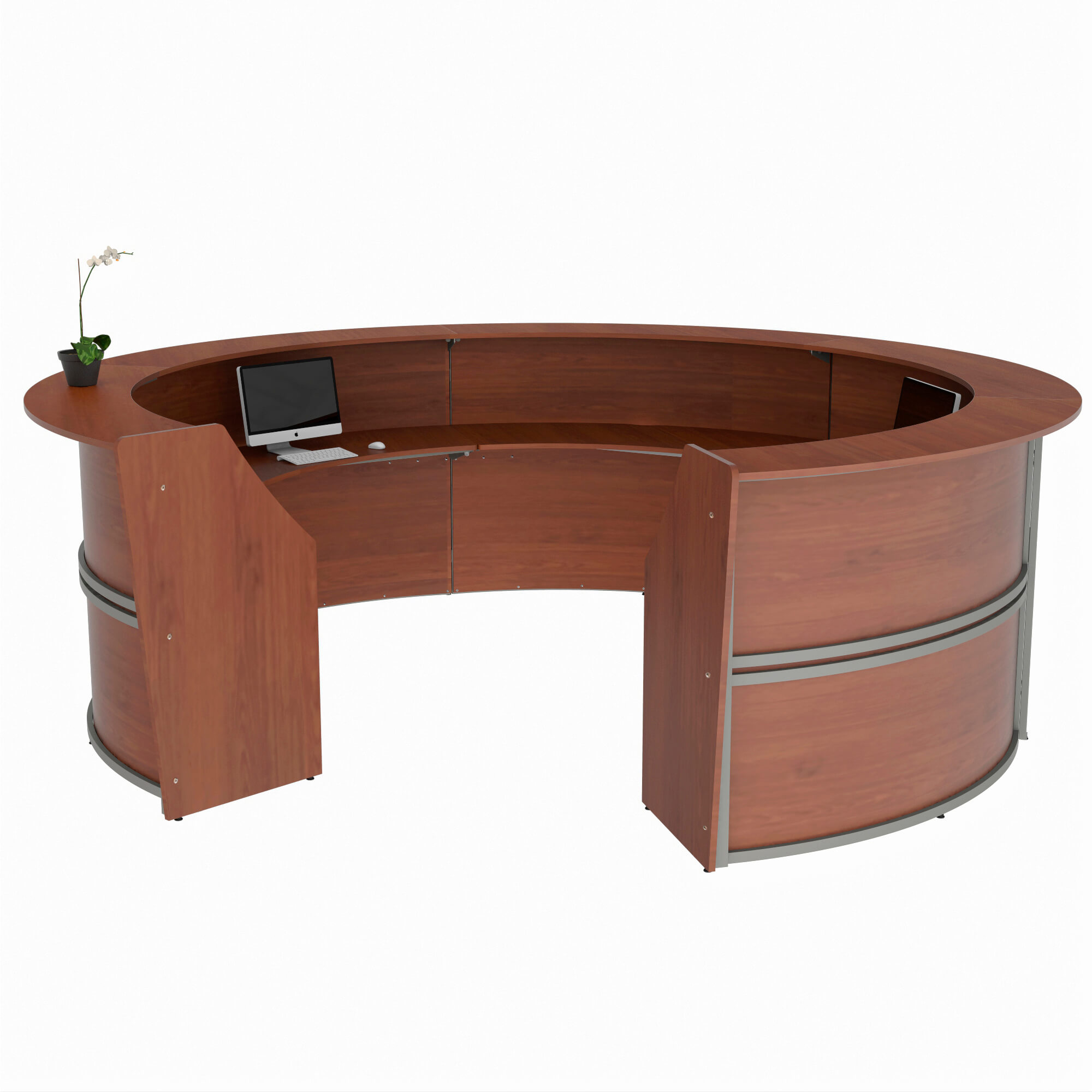 Li1 round reception desk inside 1 2 3