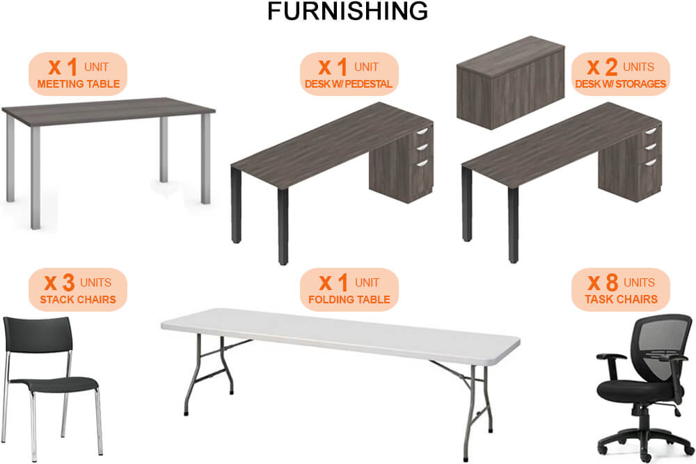 Mobile office suite furnishings picture