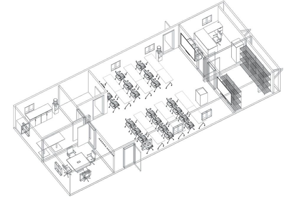 Training trailer 3d drawing