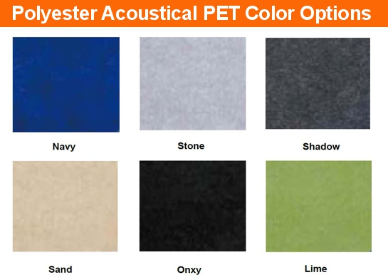 Polyester acoustical PET color options 18H Polyester acoustical PET color options 18H