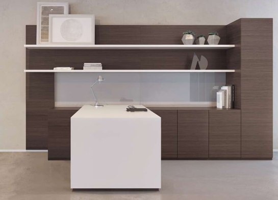 Private office suite front view