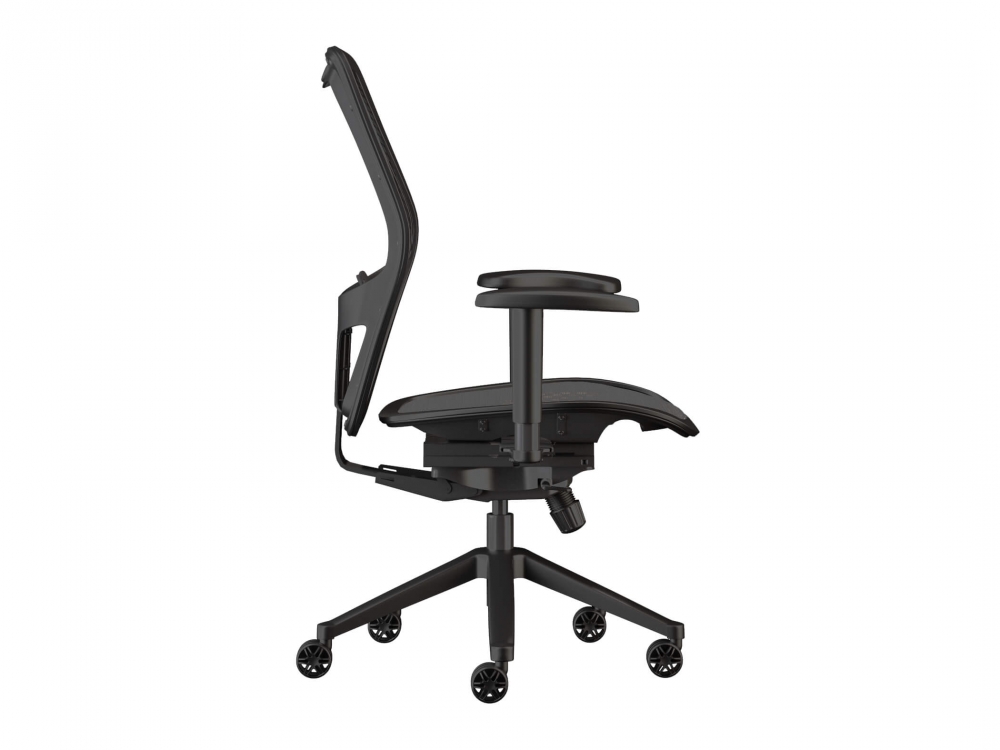 Swivel desk chairs side view