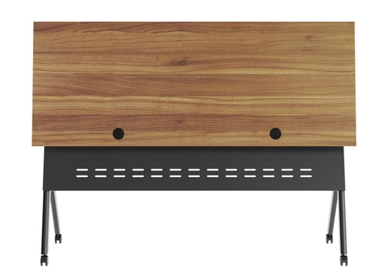 Training table with t leg 5x2 walnut black 8
