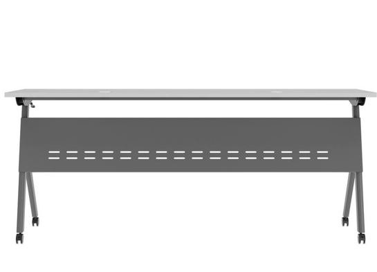 Training table with x leg 6x2 gray gray 9