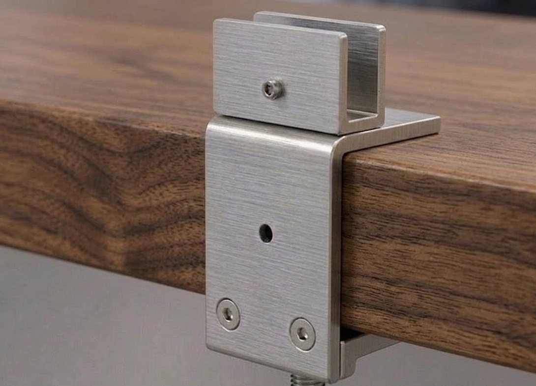 U channel brackets for desk mounted screen PW24H U channel brackets for desk mounted screen PW24H