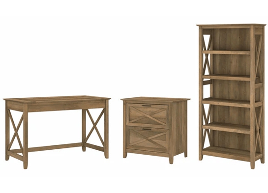 Western style desk with drawer lateral file cabinet and 5 shelf bookcase reclaimed pine Western style desk with drawer lateral file cabinet and 5 shelf bookcase reclaimed pine